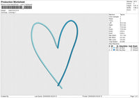 Heart Line Embroidery