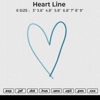 Heart Line Embroidery