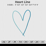 Heart Line Embroidery