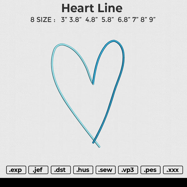 Heart Line Embroidery