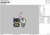 Hello Bat Embroidery File 6 sizes