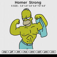 Homer  Strong Embroidery