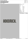 Hoodrichtext Embroidery File 6 sizes