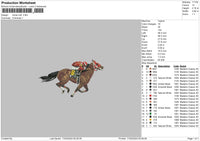 Horse No6 Embroidery File 6 sizes