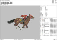 Horse No6 Embroidery File 6 sizes