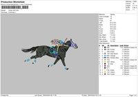 Horse No9 Embroidery File 6 sizes