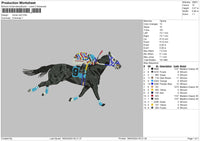 Horse No9 Embroidery File 6 sizes