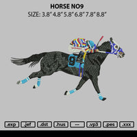 Horse No9 Embroidery File 6 sizes