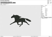 horse silhouette Embroidery