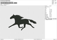 horse silhouette Embroidery