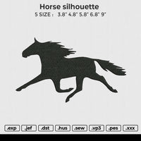 horse silhouette Embroidery