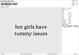 Hot Girls Embroidery File 6 size