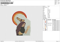 Hugs jesus Embroidery File 6 size