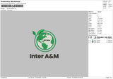 Intertext 01 Embroidery File 6 sizes