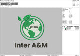 Intertext 01 Embroidery File 6 sizes