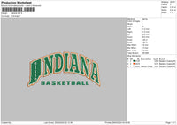 Indianatext Embroidery File 6 sizes