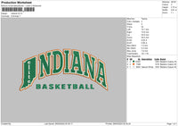 Indianatext Embroidery File 6 sizes