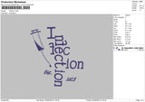 Infectiontext Embroidery File 6 sizes