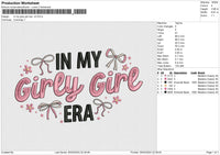 In my girly girl era v2 Embroidery File 6 size