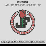 Rosecircle Embroidery File 6 sizes
