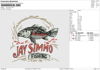 Jay Simmo Embroidery File 6 size