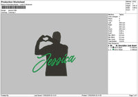 Jessicatext Embroidery File 6 sizes
