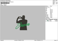 Jessicatext Embroidery File 6 sizes