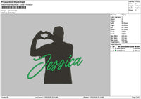 Jessicatext Embroidery File 6 sizes