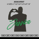 Jessicatext Embroidery File 6 sizes