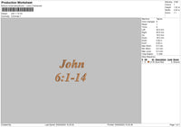 Johntext Embroidery File 6 sizes