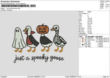 Ducks Spooky Embroidery File 6 sizes