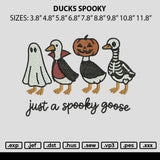 Ducks Spooky Embroidery File 6 sizes