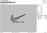 Swoosh Free Embroidery File 6 sizes