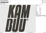 Kambuu Embroidery File 6 size