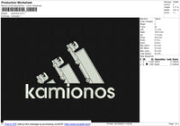 Kamionos Embroidery File 6 size