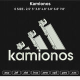 Kamionos Embroidery File 6 size