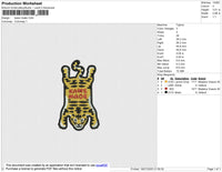 Kaws Made Embroidery File 6 size