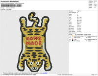 Kaws Made Embroidery File 6 size