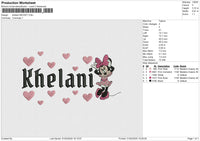 Khelani MICKEY Embroidery File 6 size
