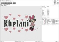 Khelani MICKEY Embroidery File 6 size
