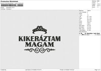 Kikeraztam Embroidery File 6 size