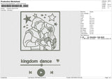 Kingdom Dance Embroidery File 6 size