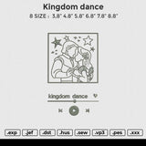 Kingdom Dance Embroidery File 6 size