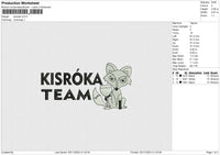 Kisroka Embroidery File 6 size