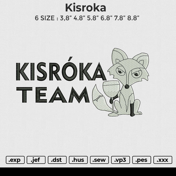 Kisroka Embroidery File 6 size