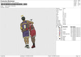 Kobe n Jordan 110125 Embroidery File 6 size