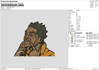 Kodak Black Embroidery File 6 size