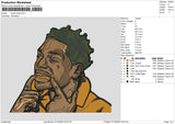 Kodak Black Embroidery File 6 size