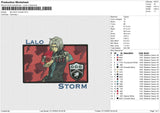 Lalo Storm Revised Embroidery File 6 size