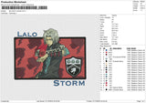 Lalo Storm Revised Embroidery File 6 size